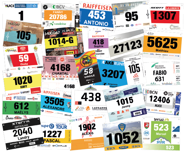 Dossard personnalisé